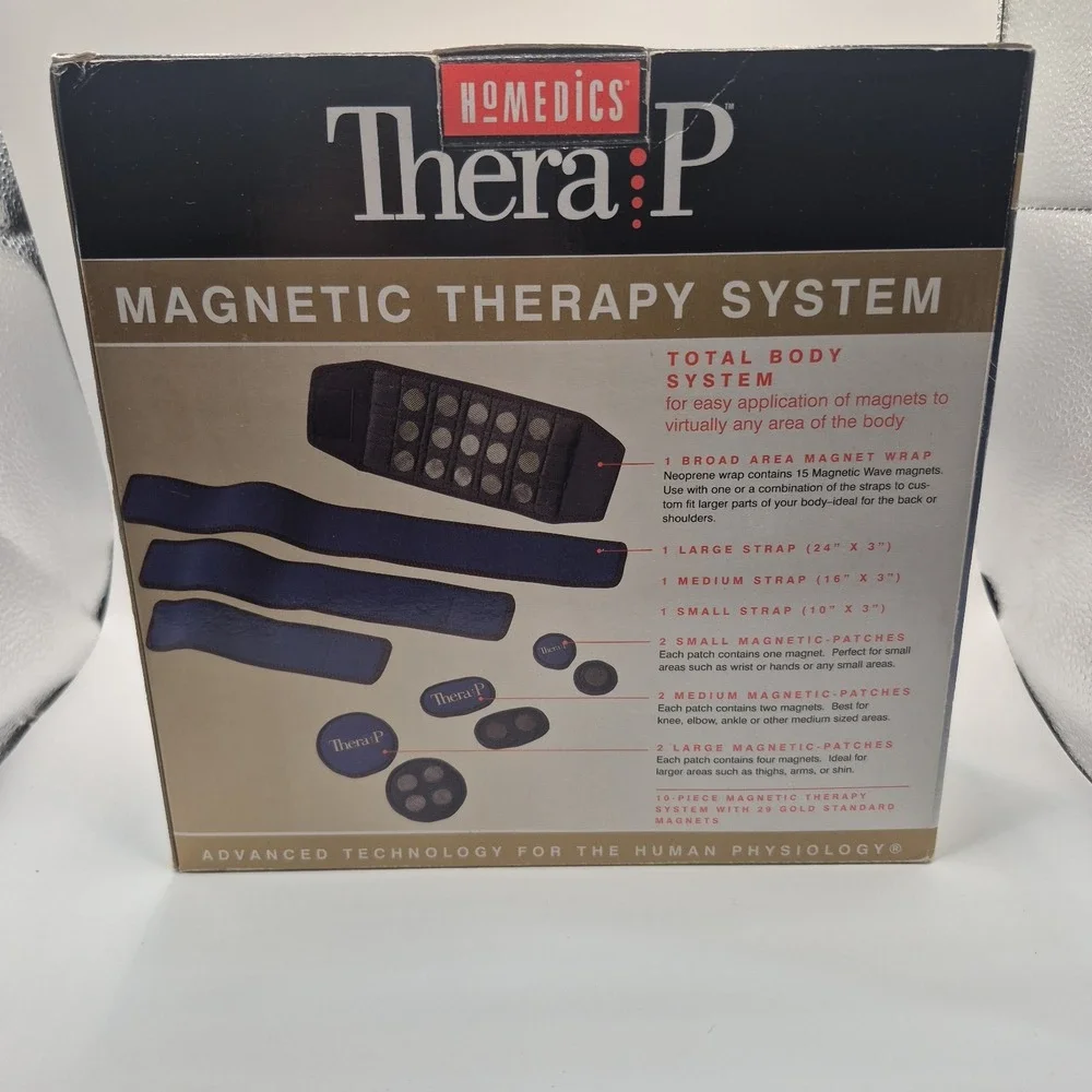 HoMedics Thera P Magnetic Therapy System Total Body 8 Piece - 29 Magnets READ